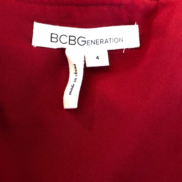 BCBGENERATION red strapless size 4 dress - Picture 5 of 6